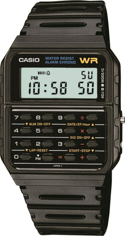 Casio Men Sport Rectangle Watch - Black