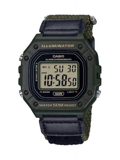 Casio Men's Velcro Band Digital Watch W218HB-3AV