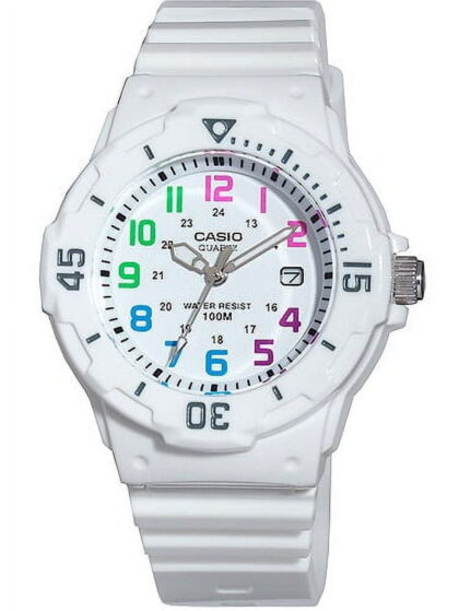 Casio Women's Dive Style Watch, White/Multi-Color LRW200H-7BV