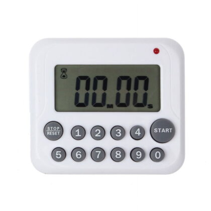 Digital Kitchen Timer with Large Lcd Display 99 Minute Count Up and Down Clock for Cooking Baking Study Sports Gray 3X2.5 Inch