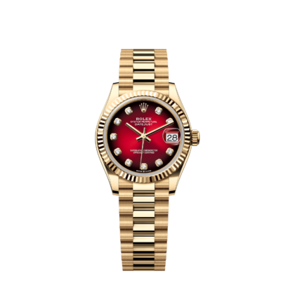 Unworn 2025, Rolex Datejust 31, 18k Yellow Gold, Diamonds, Ref# 278278-0049, box and papers 1:1