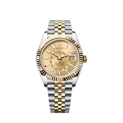 Rolex Sky-Dweller, 42mm, Oystersteel and 18k Yellow Gold, Champagne, Jubilee,Ref# 336933-0002 1:1