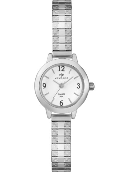 Viewpoint by Timex Women's Silver-Tone 22mm Fashion Watch, Expansion Band