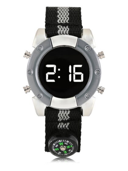 WN5026WM Wondernation Kids LED Watch with Nylon Strap w Compass