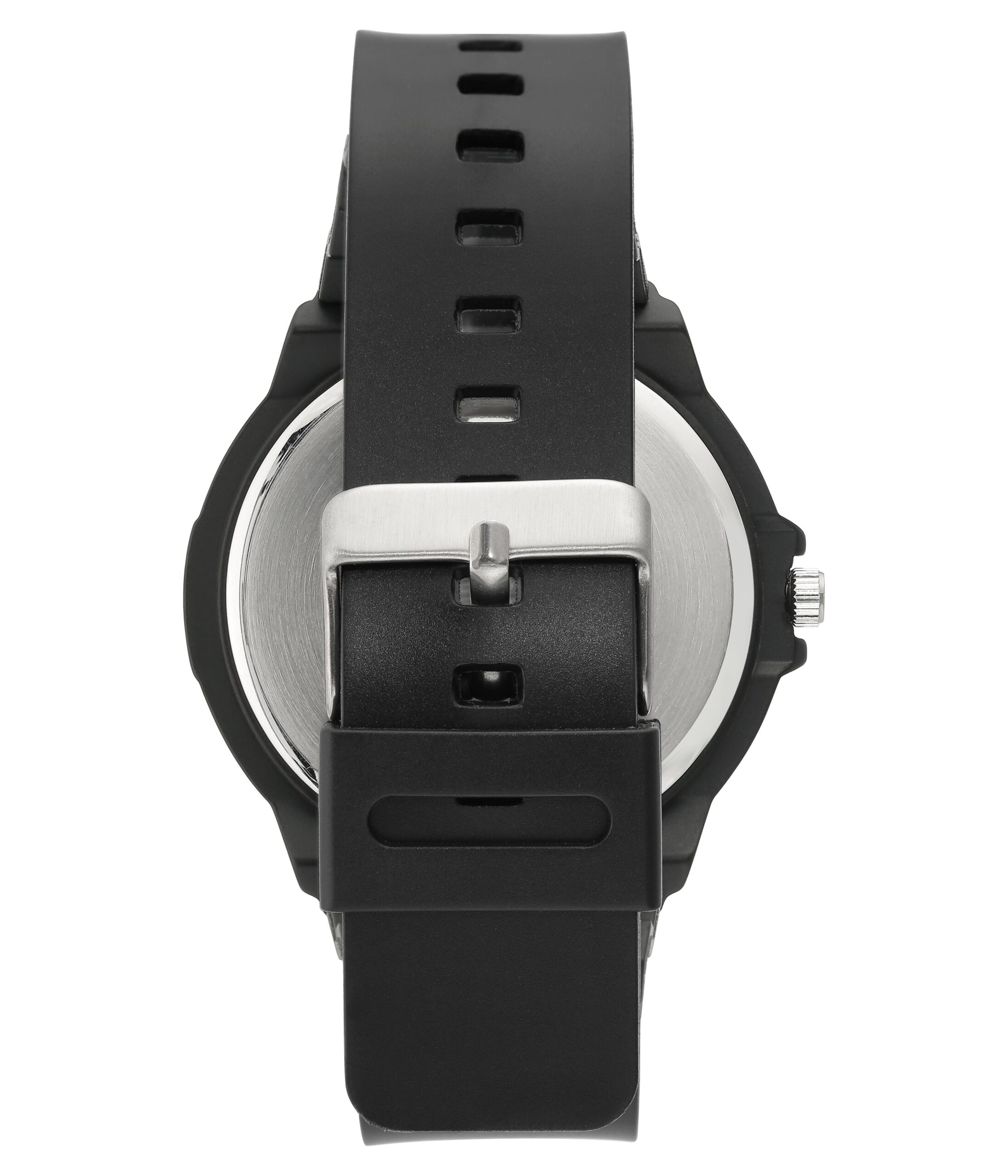 George Men's Casual Watch with Orange Round Dial and Black Resin Band - Image 2