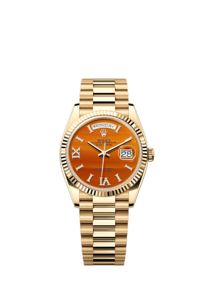 Rolex Day-Date 36, 18k Yellow Gold with Diamond-set, 36mm, Ref# 128238-0088 1:1