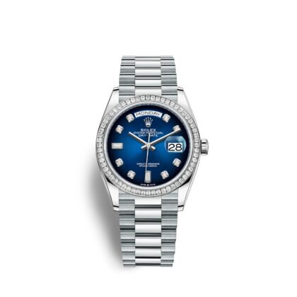 Rolex Day-Date, 36mm, Platinum and Diamonds, Ref# 128396tbr-0008 1:1