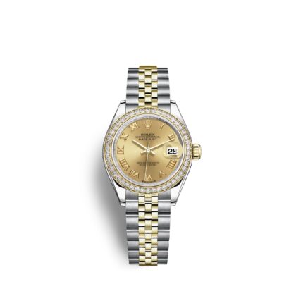 Rolex Lady-Datejust 28, Oystersteel and 18k Yellow Gold, Ref# 279383RBR-0009 1:1