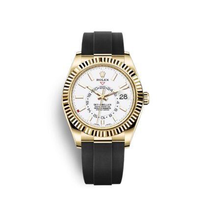 Rolex Sky-Dweller 42mm, 18k Yellow Gold, Oysterflex Ref# 326238-0006 1:1
